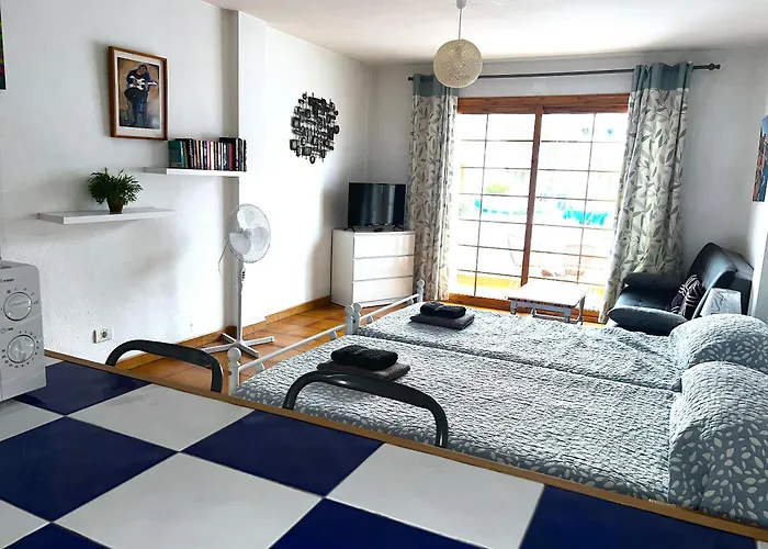 아파트 Garden City Costa Adeje Sunny Studio Balcony Heated Pool Close To Beach 플라야데라스아메리카스